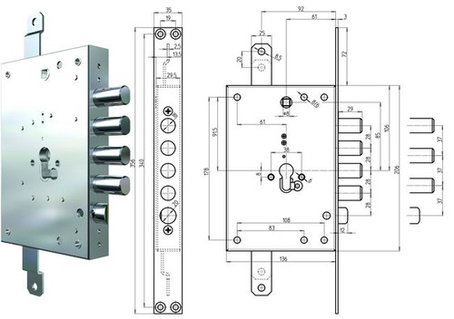 Serrure pour portes - serrure, cr