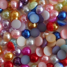 Perles cabochons dos plat à