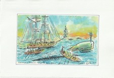 Hommage à HERMAN MELVILLE 1851 Moby Dick de Rigel Côte Akoun bnf Art price