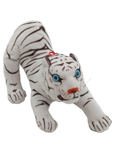 Fig peluche tigre blanc 15cm - blanc,