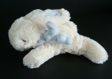*. DOUDOU PELUCHE JACADI Paris LAPIN BONBON BLANC BLEU BILLES ETAT NEUF*