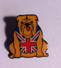 RARE PINS CHIEN  Drapeau anglais