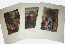 PEINTURE ITALIENNE - Ensemble de 12 planches 19ème tirées en chromolithographie