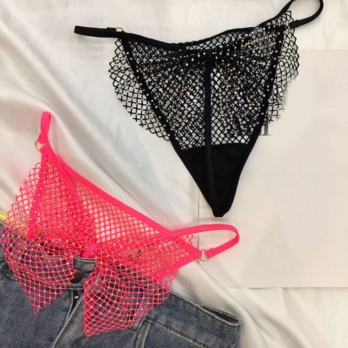 Slip taille basse résille - , en
