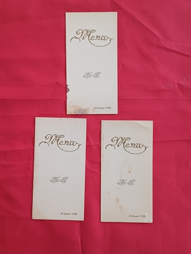 Lot anciens menus - lot,