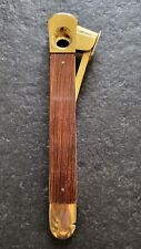 ancien coupe-cigare DONATUS SOLINGEN bois métal doré cigarette tabac fumeur 