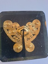 Nariguera FiligreeTairona Ethnic Art Colombia Decoration Gold Jewelry Archeology