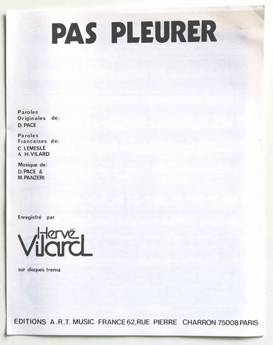 Partition vintage sheet music