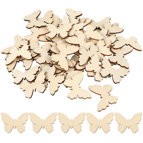100 pcs tranches bois - pcs,