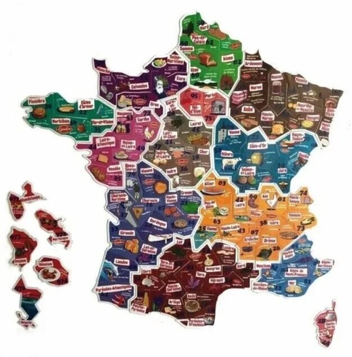 Magnet carte france - de, le