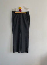 Caroll – Pantalon anthracite, joli détail ceinture