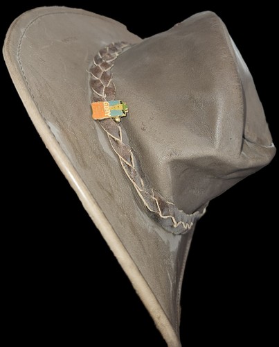 Chapeau cowboy australien cuir - cowboy,