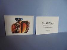 GUERLAÎN -  CARTE PUBLICITAIRE " SHALIMAR 100 ANS DE PASSION - La nouvelle ess "