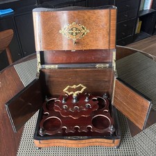 Jolie Cave A Liqueur En Marqueterie Sans Les Carafes Et Verres En Cristal