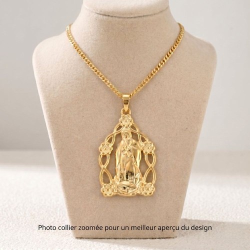 Collier pendentif vierge - collier,