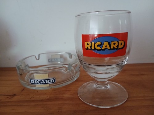 Lot publicitaire ricard verre - ricard,