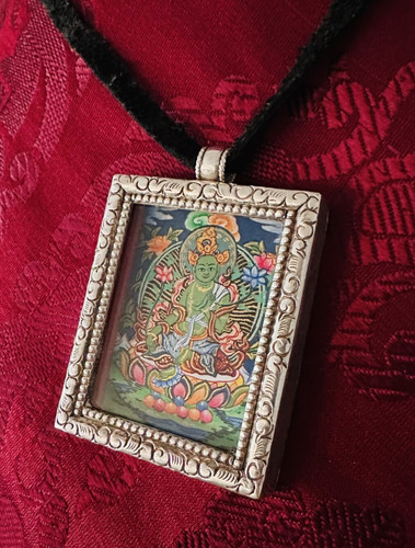 Amulette tibet ghau gau grüne - amulette,