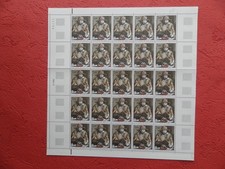 FRANCE NEUF **: PLANCHE ENTIERE DE 25 TIMBRES DU N° 2108 3 Fr "LA FAMILLE DE PA"