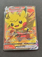 PIKACHU POKEMON GOKU DRAGON BALL Z COSPLAY CARTE CARD NEW HOLO PRISM COLLECTION
