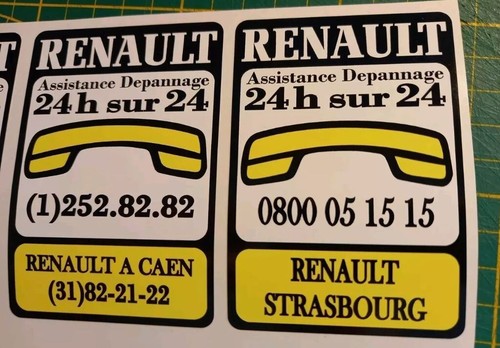 Autocollant renault assistance - autocollant,