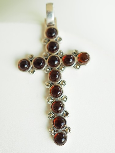 Croix pendentif ancien argent - croix,