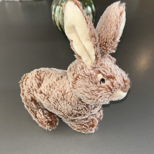 Doudou lapin assis marron - assis, roux