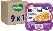 Blédina, Blédichef, Plat Bébé dès 12 Mois – 9 Plats Crémeux de Maïs et... 