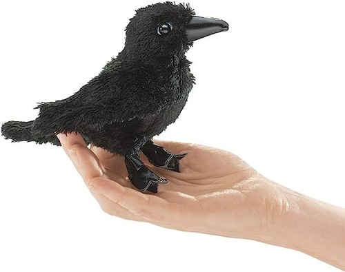 Folkmanis mini raven finger - folkmanis,