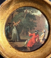 Ancien cadre miniature - , bois