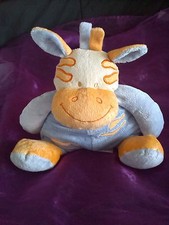 Doudou vache bleu orange - doudou,