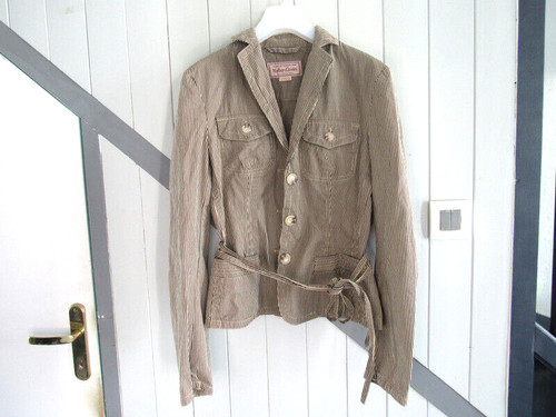 Veste toile beige - veste, en