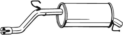 Silencieux final 185 - -233, bosal