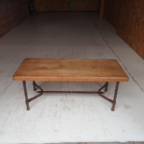 Table basse brutaliste vintage - table,