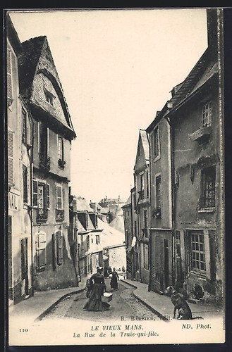 Cpa mans rue de - le,