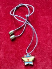 Bijou : collier réglable , étoile porcelaine , Bernardaud Limoges.