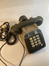 Ancien téléphone marron bicolore - SOCOTEL S63 - 1984 - Amplificateur intégré