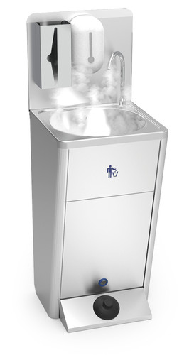 Lave mains autonome inox eau