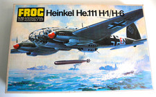 RARE   KIT FROG ANCIEN  1/72è   HEINKEL He.111   COMPLET   34x22cm  ANNÉES 60/70