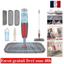 Balais Serpillère Vaporisateur, MEXERRIS Balai Lave Sol avec Vaporise Spray Mop