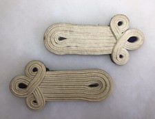 FRANCE GENDARMERIE - PAIRE D’EPAULETTES TRÈFLES BLANCS DE CÉRÉMONIE #21