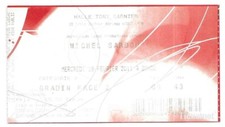 RARE / TICKET BILLET DE CONCERT - MICHEL SARDOU : LIVE A LYON ( FRANCE ) 2011