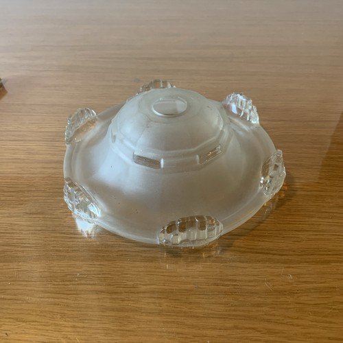Vintage art deco pressed glass - art,