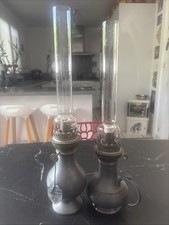 ANCIENNES LAMPES  A PÉTROLE EN ETAIN DU DAUPHINOIS