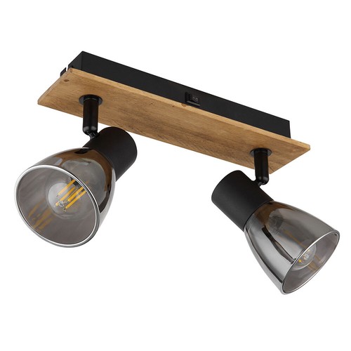 Plafonnier lampe salon bois - plafonnier,