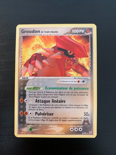 Carte pokémon groudon de - pokémon, :