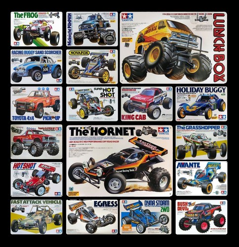Tamiya car metal poster - tamiya,