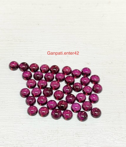 Grenat naturel rond cabochons - naturel,