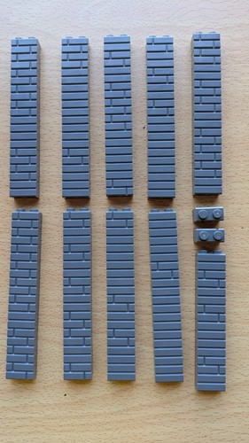 100 briques 1x2 - lego, 6000311/