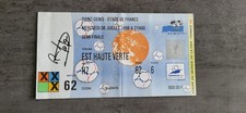 BILLET  FOOT  / FRANCE  98 / MATCH EQUIPE DE FRANCE  / SIGNE  PAR R. KOPA No  62