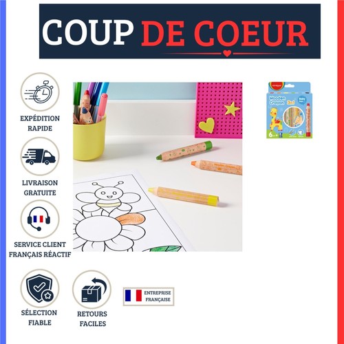 Keyroad crayons cire - de,